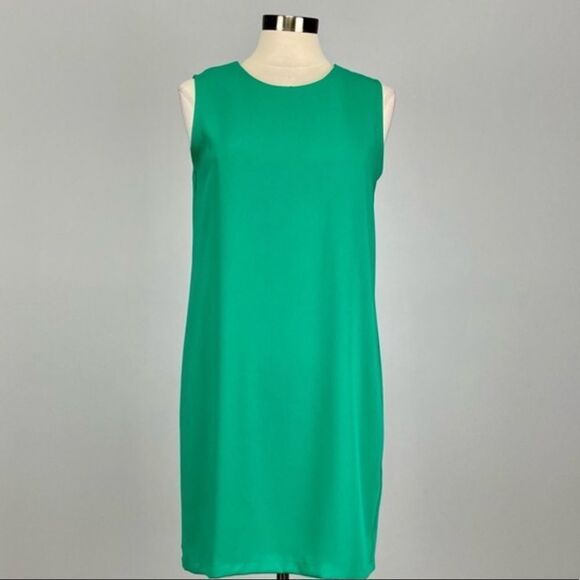 ✨ Adrienne Vittadini Green Shift Dress✨ - Picture 3 of 8